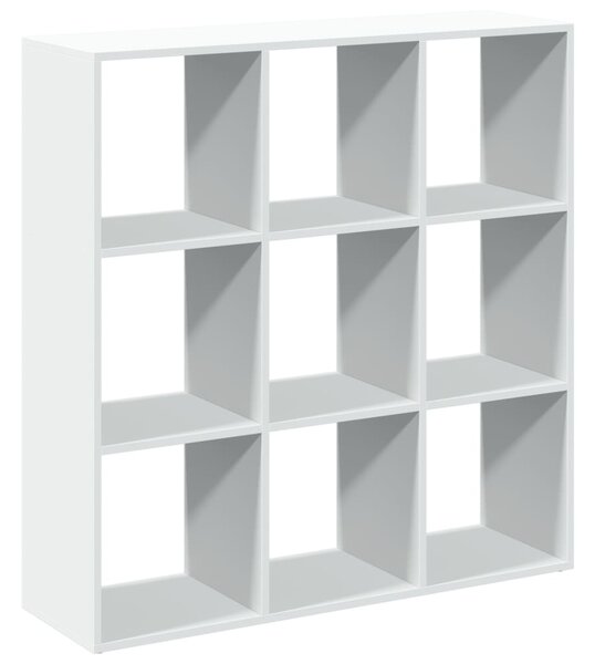 Fehér szerelt fa térelválasztó könyvespolc 102x29x103,5 cm