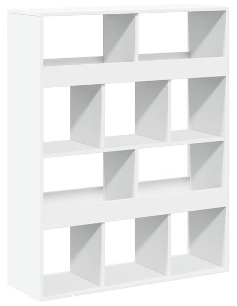 Fehér szerelt fa könyvespolc 100 x 33 x 125,5 cm