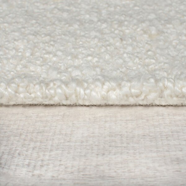 Krémszínű kézi szövésű gyapjúkeverék szőnyeg 120x170 cm Astera Linear – Flair Rugs