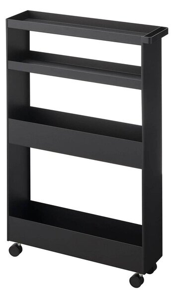 Matt fekete acél fürdőszobai polcos állvány 48x80,5 cm Tower – YAMAZAKI