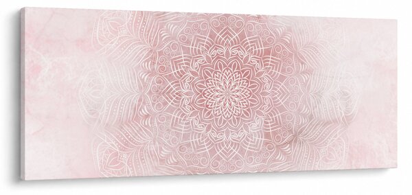 Kép - Rózsaszín mandala (120x50 cm)