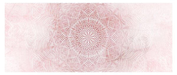 Kép - Rózsaszín mandala (120x50 cm)