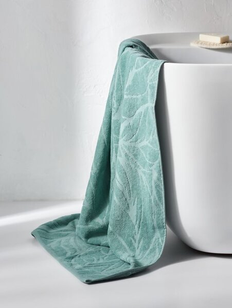 Sinsay - Pamut törölköző jacquard mintával - türkiz