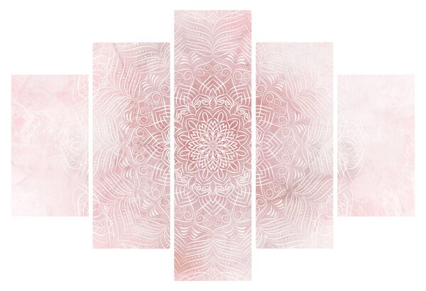 Kép - Rózsaszín mandala (150x105 cm)