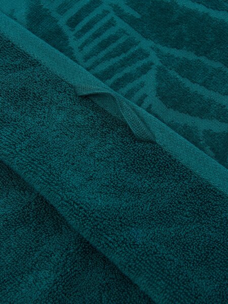 Sinsay - Pamut törölköző jacquard mintával - zöldeskék
