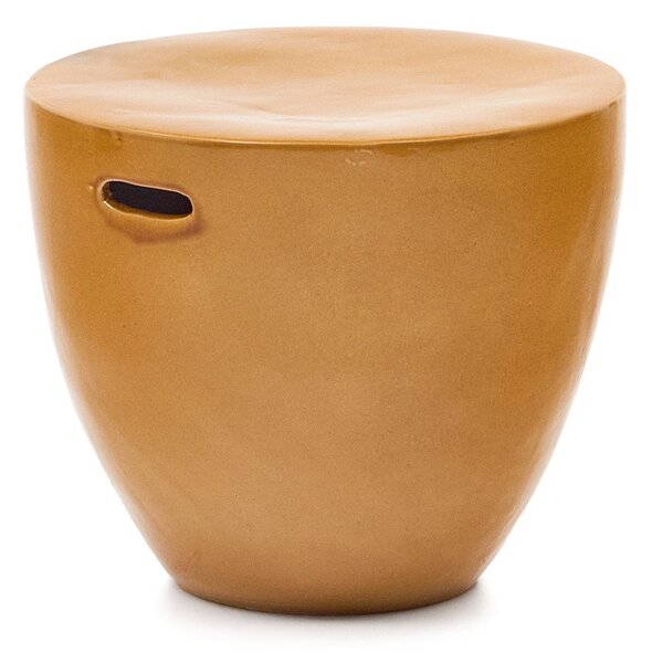 Kerámia kerek kerti tárolóasztal ø 46 cm Mesquida – Kave Home
