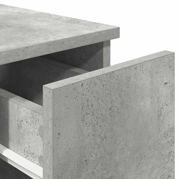 Betonszürke éjjeliszekrény fiókkal 20 x 36 x 60 cm