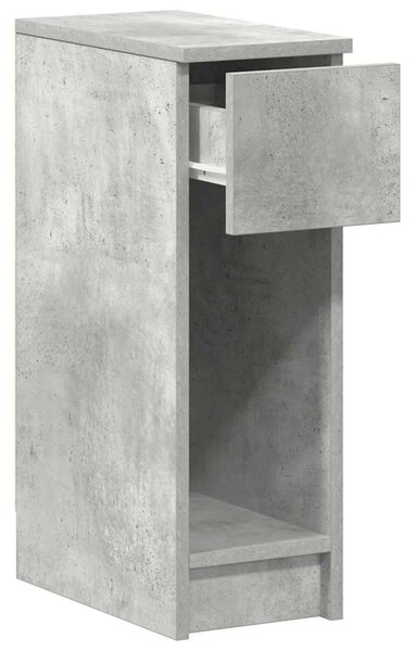 Betonszürke éjjeliszekrény fiókkal 20 x 36 x 60 cm