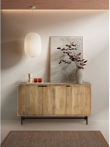 Natúr színű mangófa komód 150x85x40 cm Mundra – MOME
