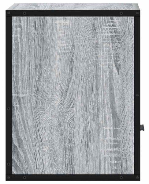 2 db szürke sonoma színű fali éjjeliszekrény 40 x 31 x 39,5 cm