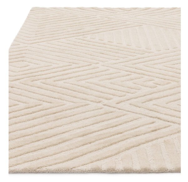 Krémszínű gyapjú szőnyeg 200x290 cm Hague – Asiatic Carpets