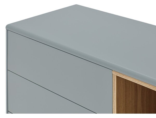 Kék-szürke alacsony komód 180x76 cm Corvo – Teulat