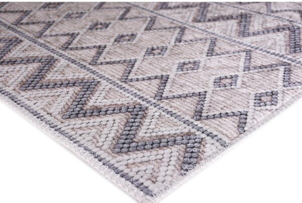 Szürke mosható futószőnyeg 80x200 cm Zig Zag – Vitaus