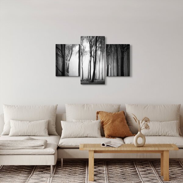 Kép - Farkas a sötét erdőben (90x60 cm)