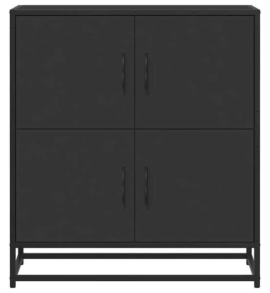 Tálalószekrény Fekete 68x35x76 cm Engineered Wood