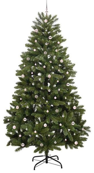 Mű karácsonyfa 300 cm 300 LED Meleg fehér PVC és Acél Zöld