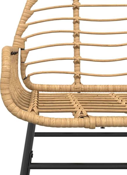 5 észes barna polyrattan üveg kerti étkezőgarnitúra