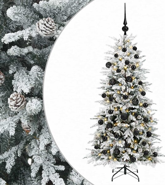 Műanyag Hajtogatós Karácsonyfa 150 cm 150 LED Meleg fehér