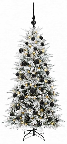 Műanyag Hajtogatós Karácsonyfa 150 cm 150 LED Meleg fehér