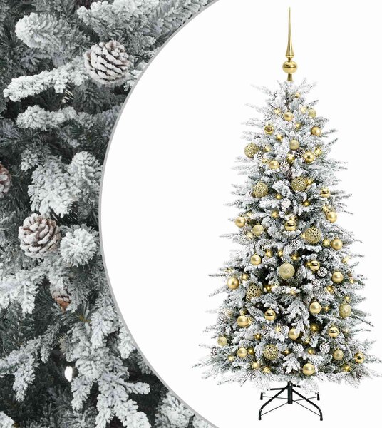 Műanyag Hajtogatós Karácsonyfa 150 cm 150 LED Meleg fehér