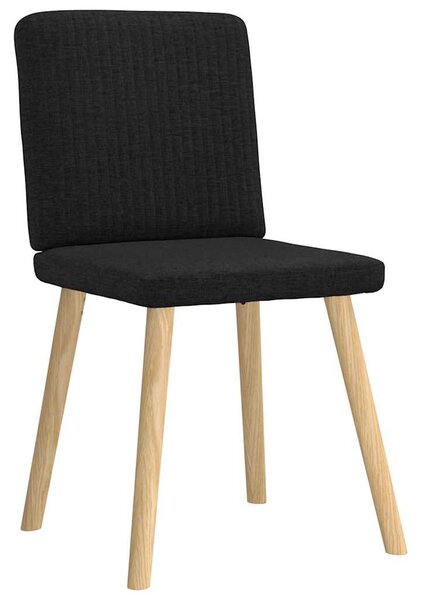 4 db fekete szövet étkezőszék
