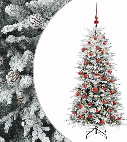 Műanyag Hajtogatós Karácsonyfa 150 cm 150 LED Meleg fehér