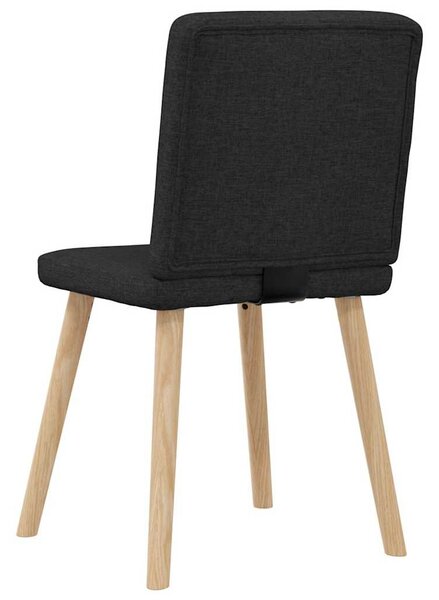 4 db fekete szövet étkezőszék