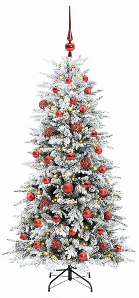 Műanyag Hajtogatós Karácsonyfa 150 cm 150 LED Meleg fehér