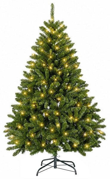 Műanyag Hajtogatós Karácsonyfa 120 cm 150 LED Meleg fehér