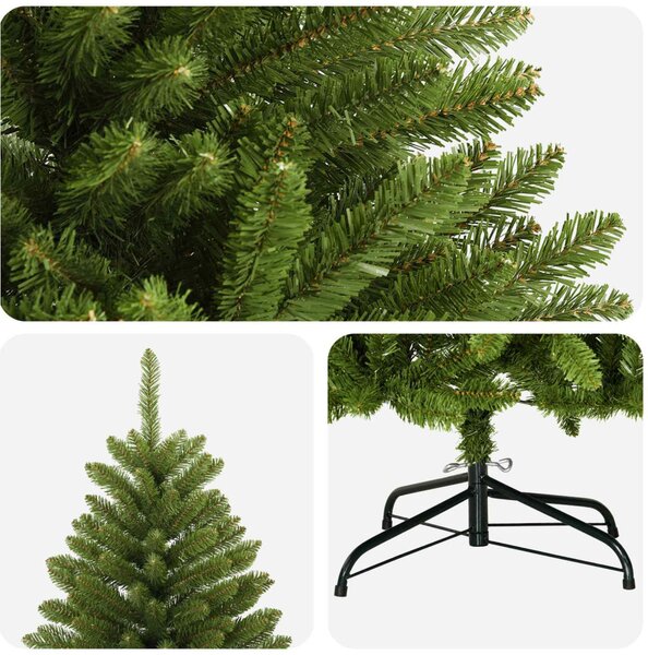 Műanyag Hajtogatós Karácsonyfa 120 cm PVC Világos zöld