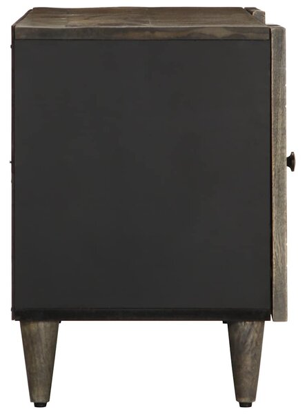 Világosszürke tömör mangófa TV-szekrény 105x33,5x46 cm