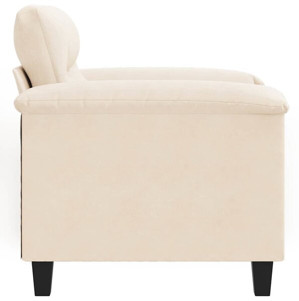 Bézs mikroszálas szövet kanapéfotel 60 cm