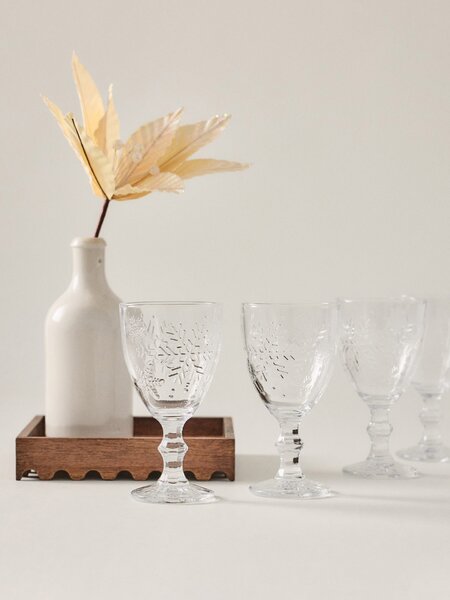 Sinsay - Poharak hópehelymotívummal 4 pack - clear