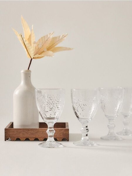 Sinsay - Poharak hópehelymotívummal 4 pack - clear