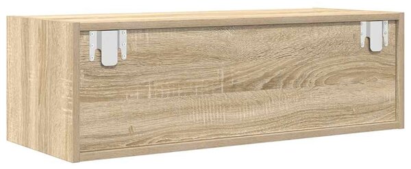 2 db sonoma tölgy színű szerelt fa TV-szekrény 80x31x25,5 cm