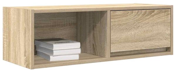2 db sonoma tölgy színű szerelt fa TV-szekrény 80x31x25,5 cm