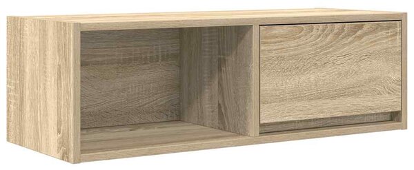 2 db sonoma tölgy színű szerelt fa TV-szekrény 80x31x25,5 cm