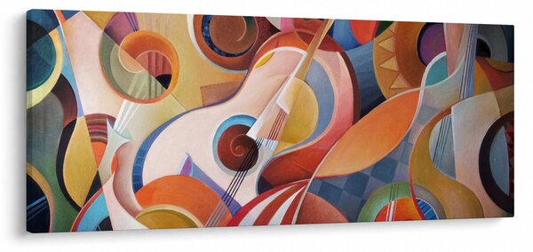 Kép - Zenei absztrakt (120x50 cm)