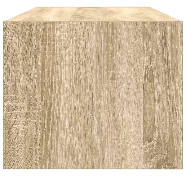 2 db sonoma tölgy színű szerelt fa TV-szekrény 80x31x25,5 cm