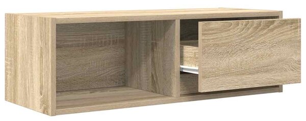 2 db sonoma tölgy színű szerelt fa TV-szekrény 80x31x25,5 cm