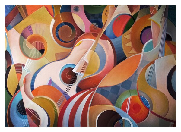 Kép - Zenei absztrakt (70x50 cm)