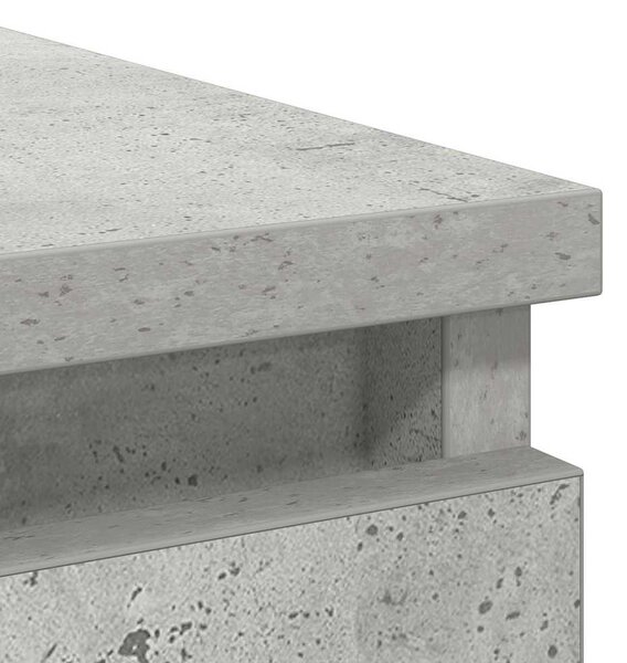 Betonszürke szerelt fa tálalószekrény fiókos 71x35x65 cm