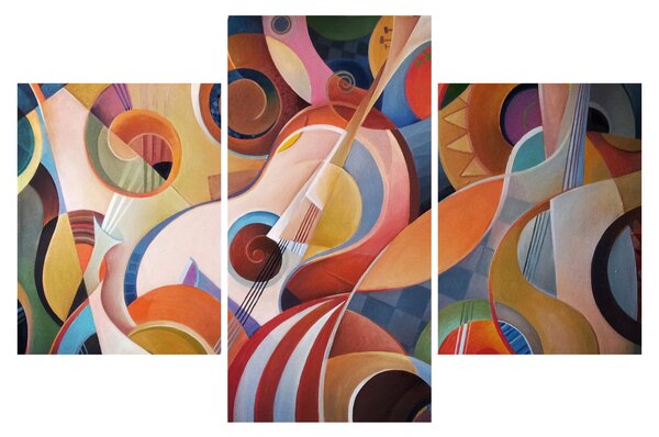 Kép - Zenei absztrakt (90x60 cm)