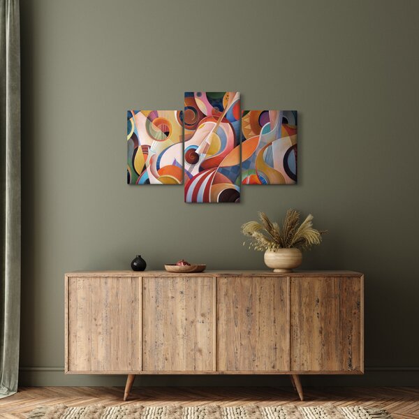 Kép - Zenei absztrakt (90x60 cm)