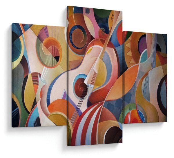 Kép - Zenei absztrakt (90x60 cm)