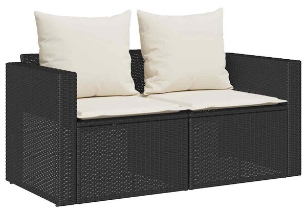 5 részes polyrattan kerti kanapé garnitúra párnákkal stackable