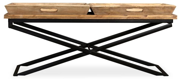 Tömör mangófa dohányzóasztal 110 x 55 x 42 cm