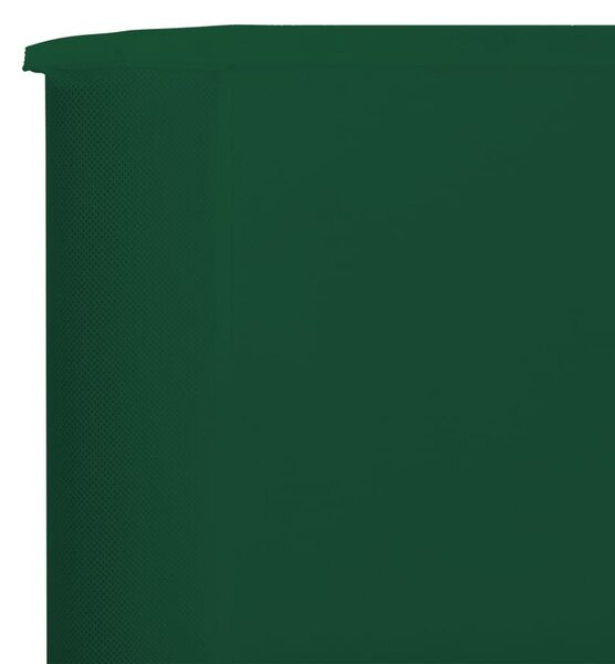 Zöld szövet 3-paneles szélellenző 400 x 120 cm