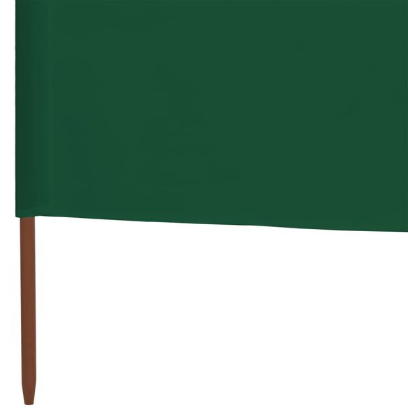 Zöld szövet 3-paneles szélellenző 400 x 120 cm