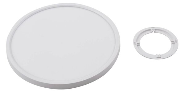 Lindby LED mennyezeti világítás Pravin, Ø 30 cm, CCT, fehér, Fehér / opál, Nappali / Étkező, Műanyag, Modern